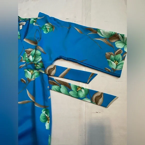 Vintage Tori Richard for Liberty house Hawaiian dress with side slit size 10 - Picture 11 of 12